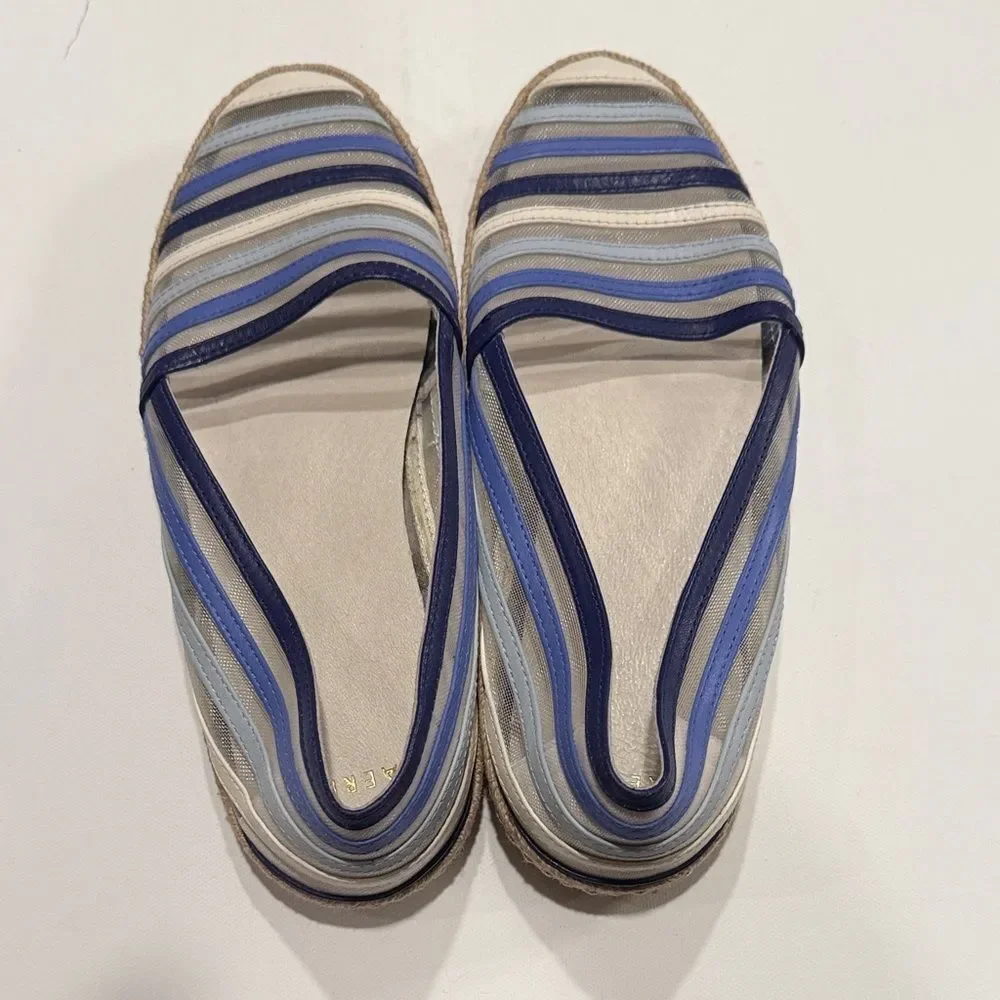 Aerin Women's Navy and Light Blue Espadrilles